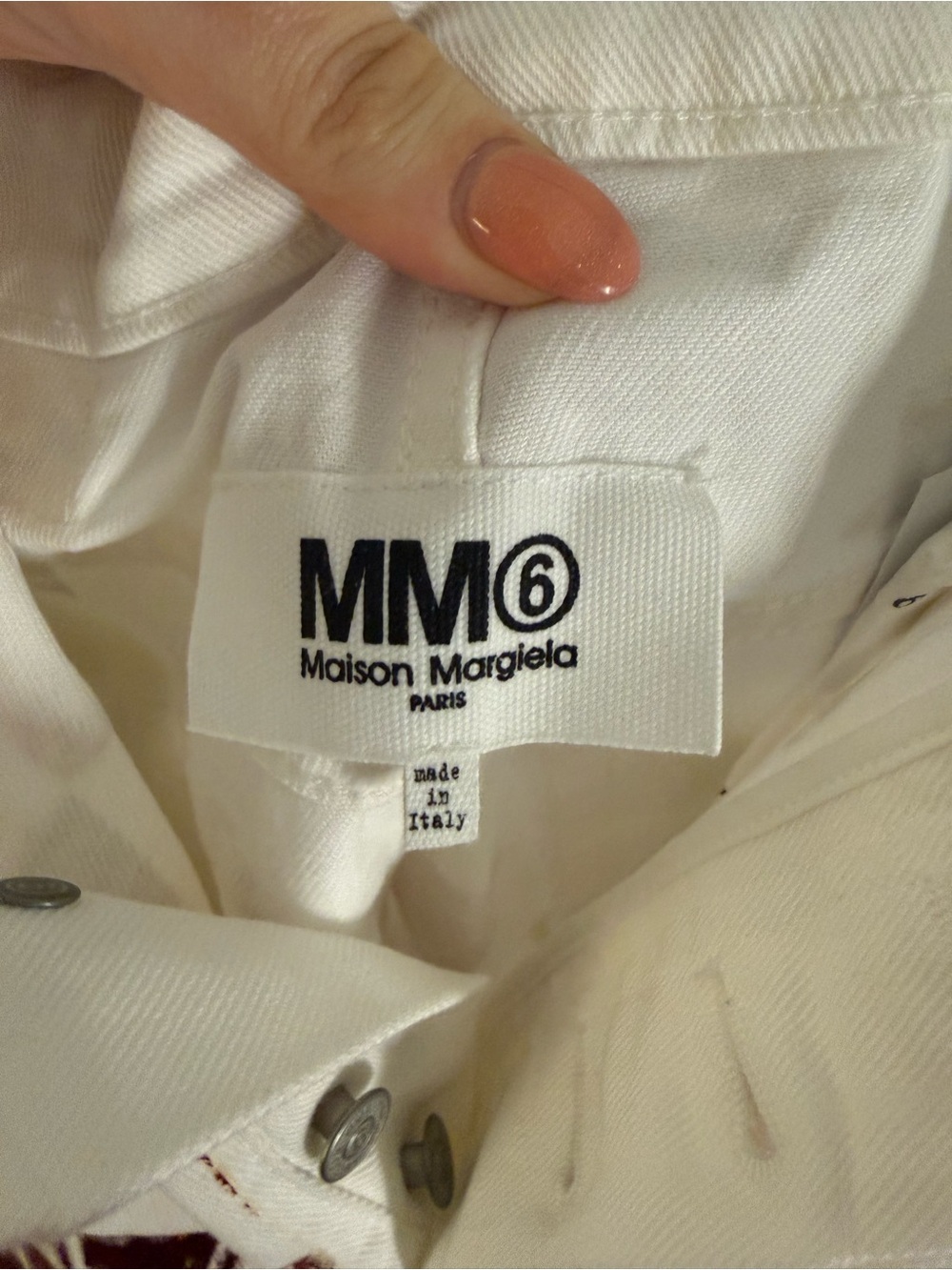 Maison Martin Margiela Red and White Checkerboard A-Line Maxi Skirt - Picture 7 of 7